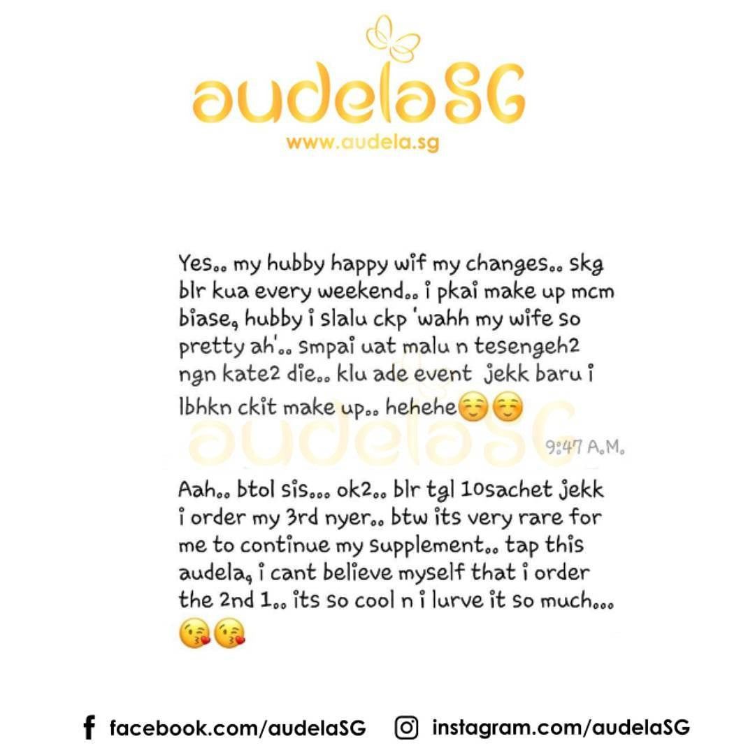 My Hubby happy with my changes. Audela is so cool and I love it so much