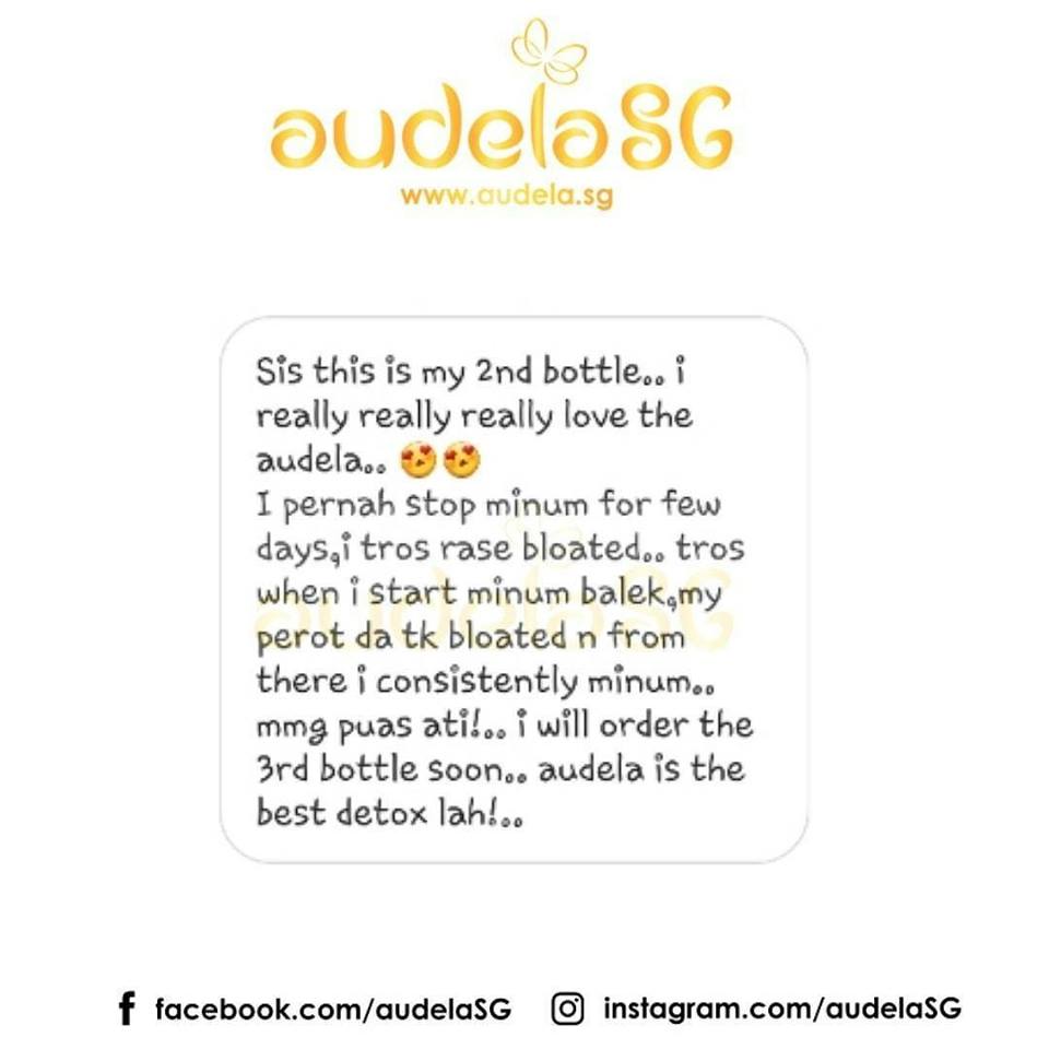 I really really really LOVE THE AUDELA! Audela is the best detox!