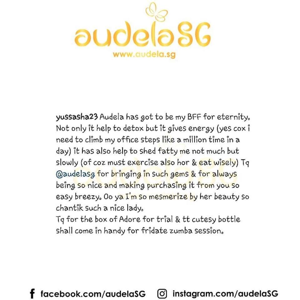 Audela has got to be my BFF for eternity!