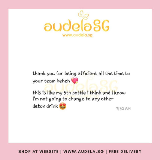 Hurray! 5th Bottle of Audela and I'm not going to change to any other detox drink.