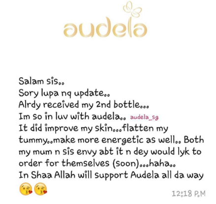 Im so in love with audela it did improve my skin