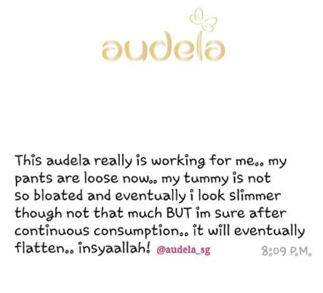 My pants are loose now. My tummy is not so bloated
