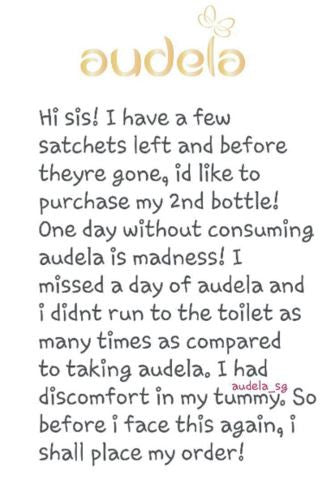One day without audela is madness