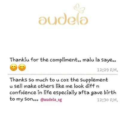 Feel confident now after consuming audela