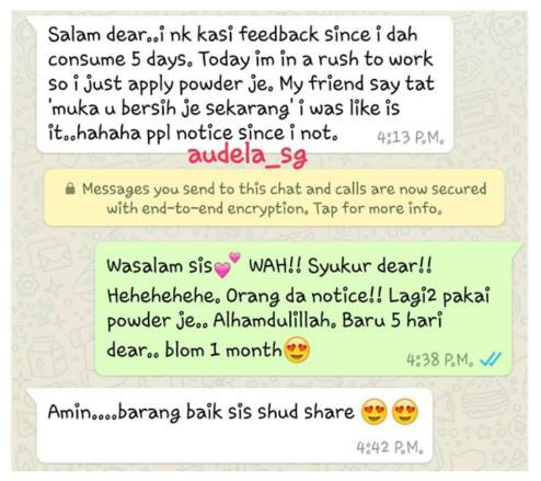 My friend say that Muka you bersih je sekarang