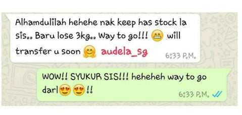 Stock up audela and loses three kilogram