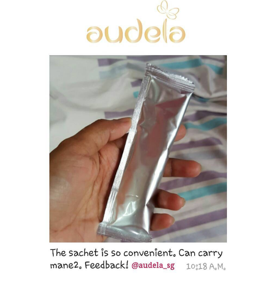 The sachet is so convenient!