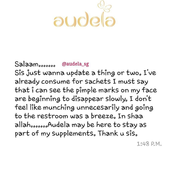 Audela may be here to stay as part of my supplements