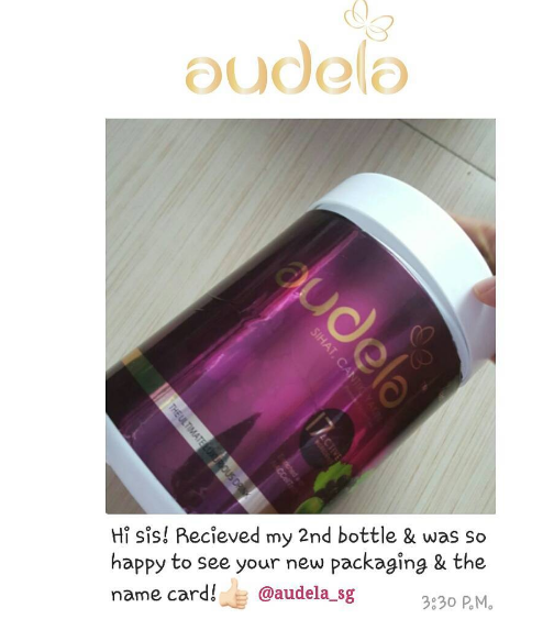 Was so happy to see your new packaging