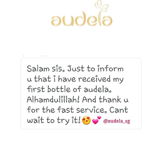 I have received my first bottle of audela