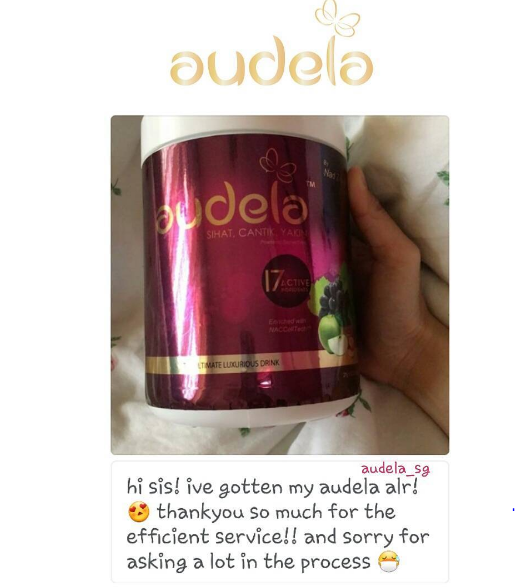 Thank you for the efficient service audelasg