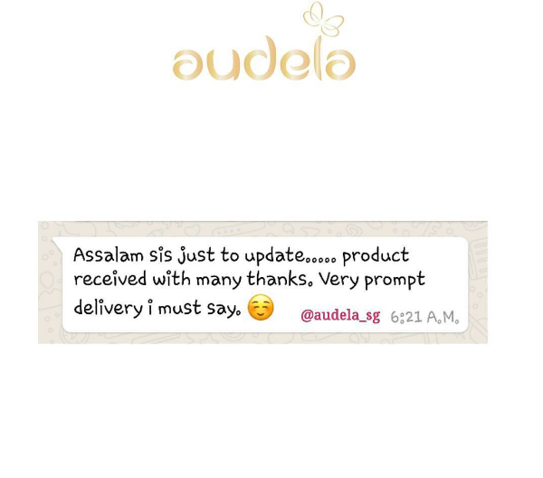 Audela SG prompt delivery I must say