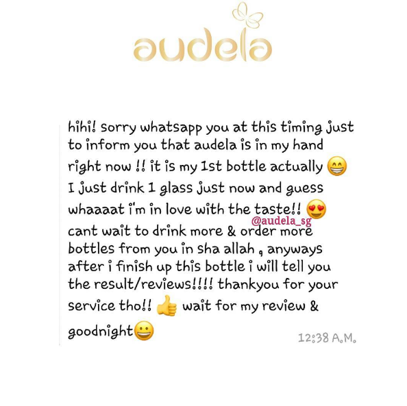 In love with Audela taste