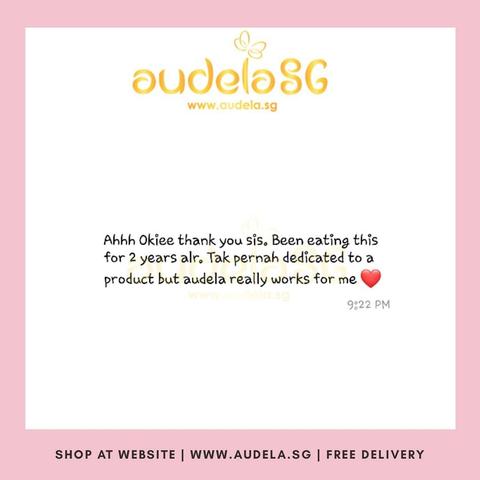 Been drinking Audela for 2 years already! YEY!