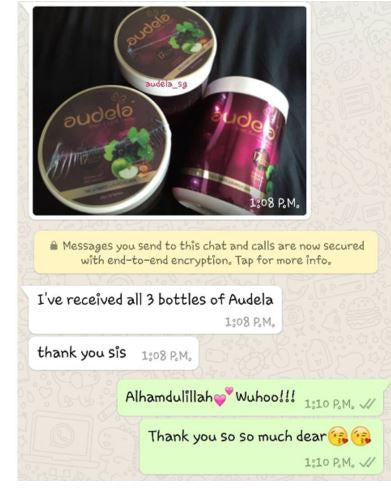 Stocked up three bottles of audela