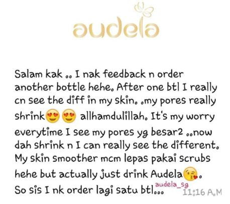 Pores really shrink with Audela by Nad Zainal