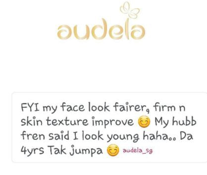 My face look fairer firm and skin texture improved