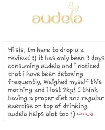 Three days and lose two kilogram with audela