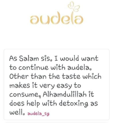 Audela does help with detoxing