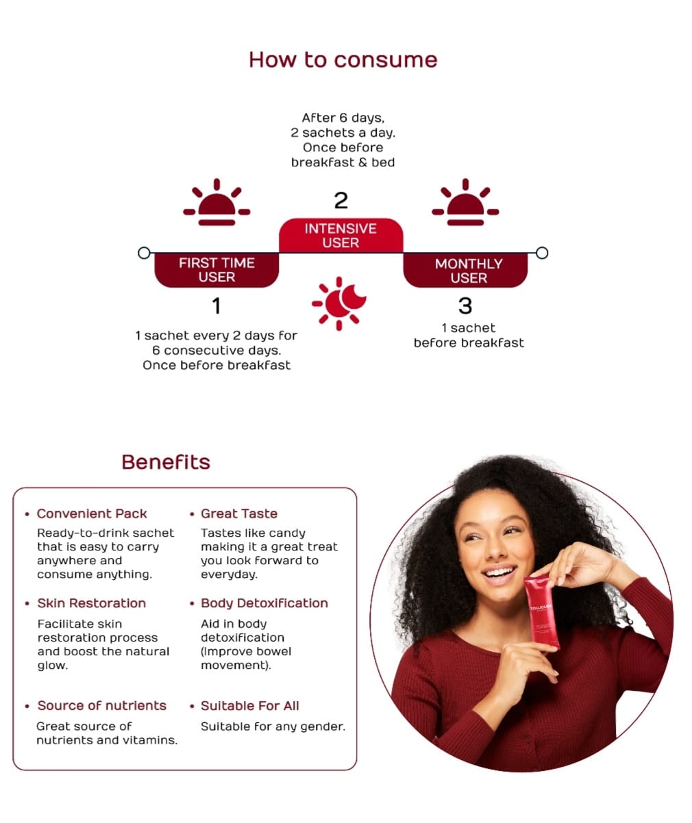 Toujours Advanced Fruit Extracts with Collagen Drink